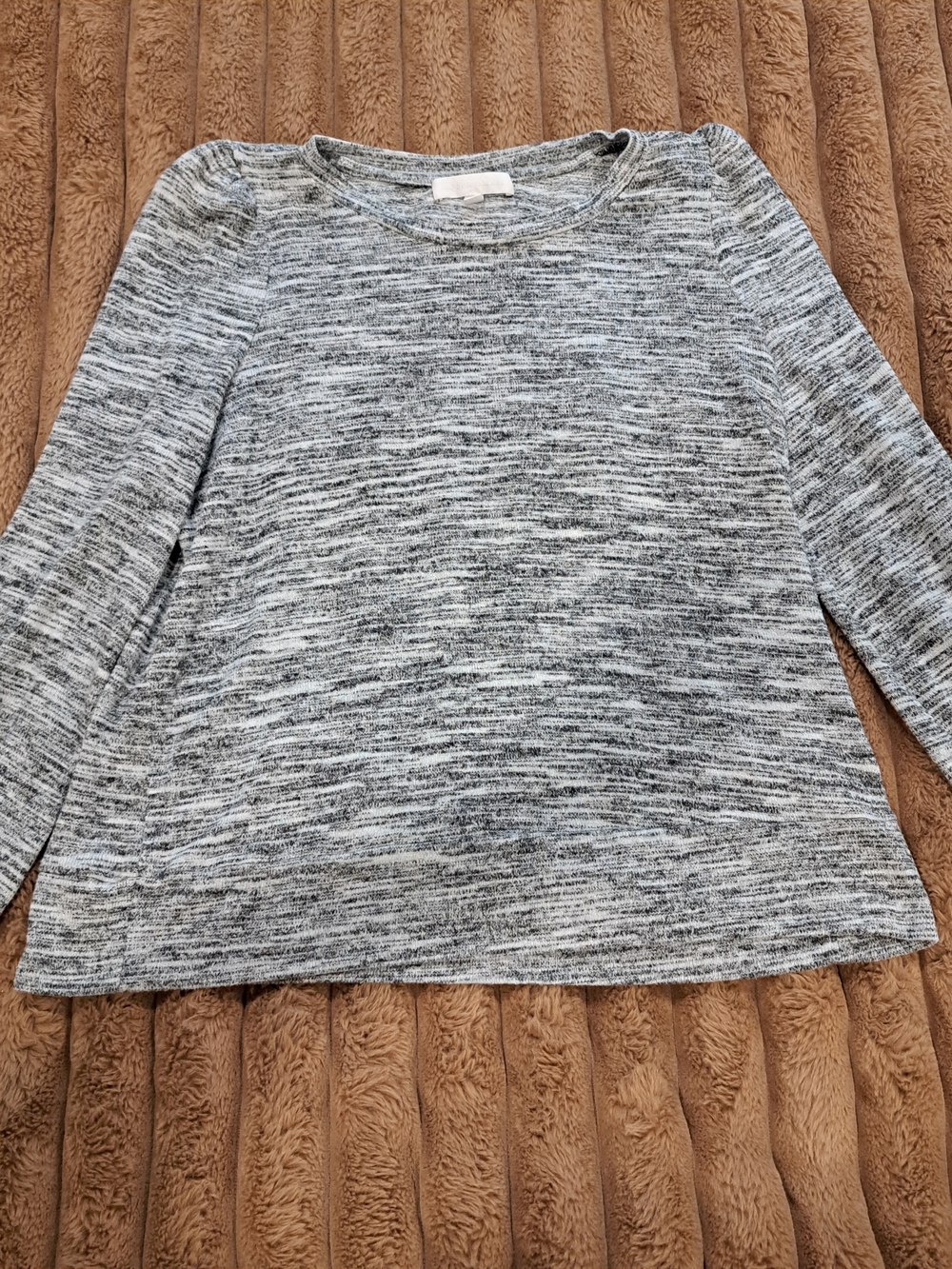 J. Crew Factory Marled Gray Crewneck Sweater